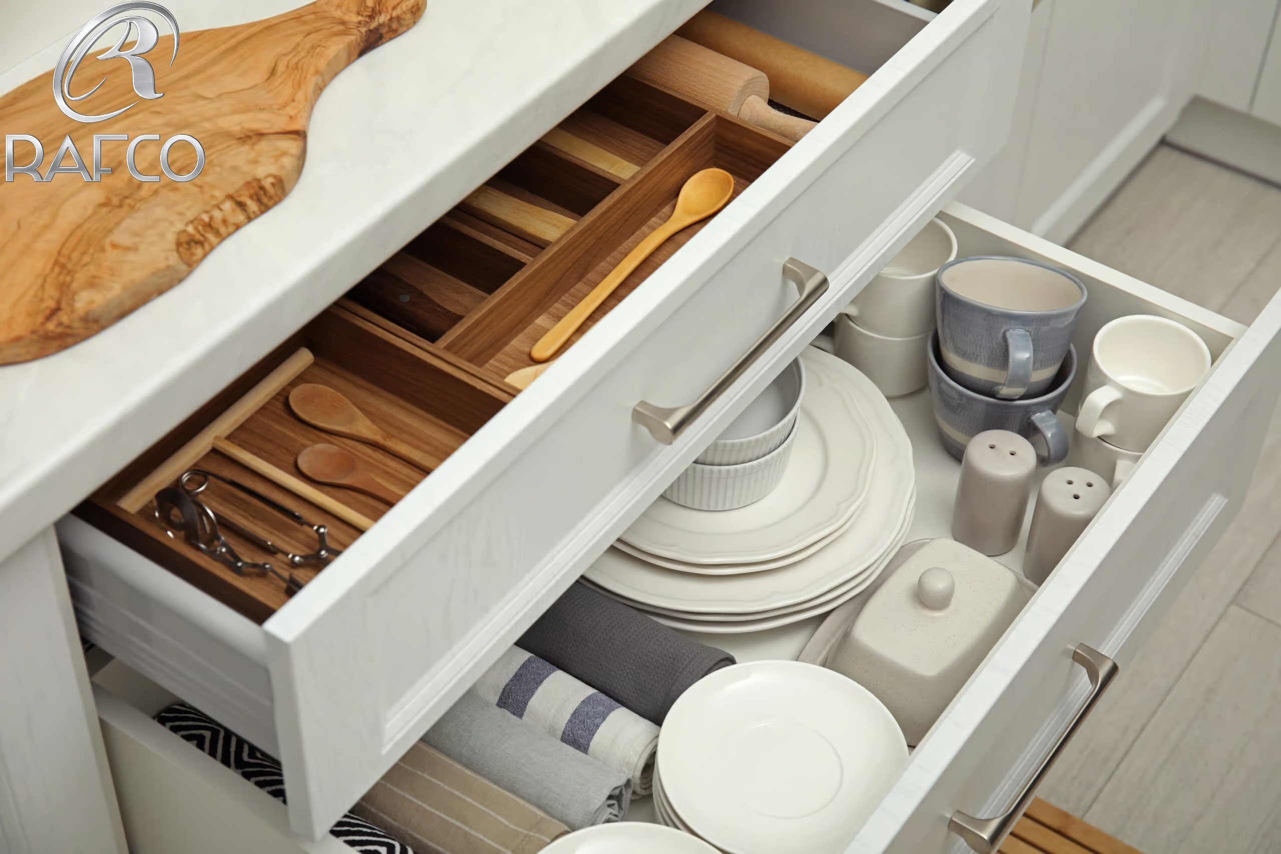 اندازه کشوی کابینت برای قاشق و چنگال چقدر باشد؟
