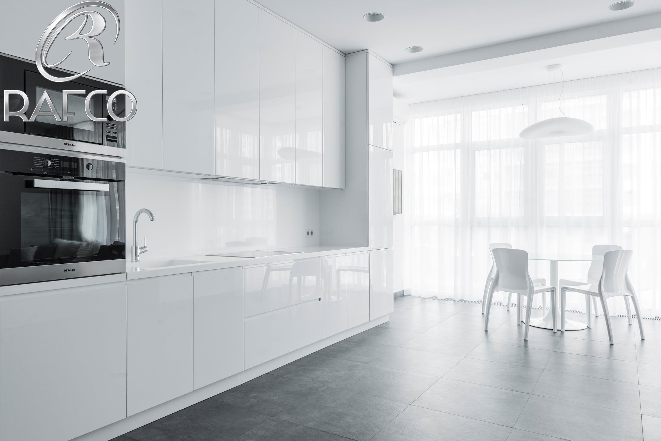 کابینت هایگلاس برای آشپزخانه کوچک
