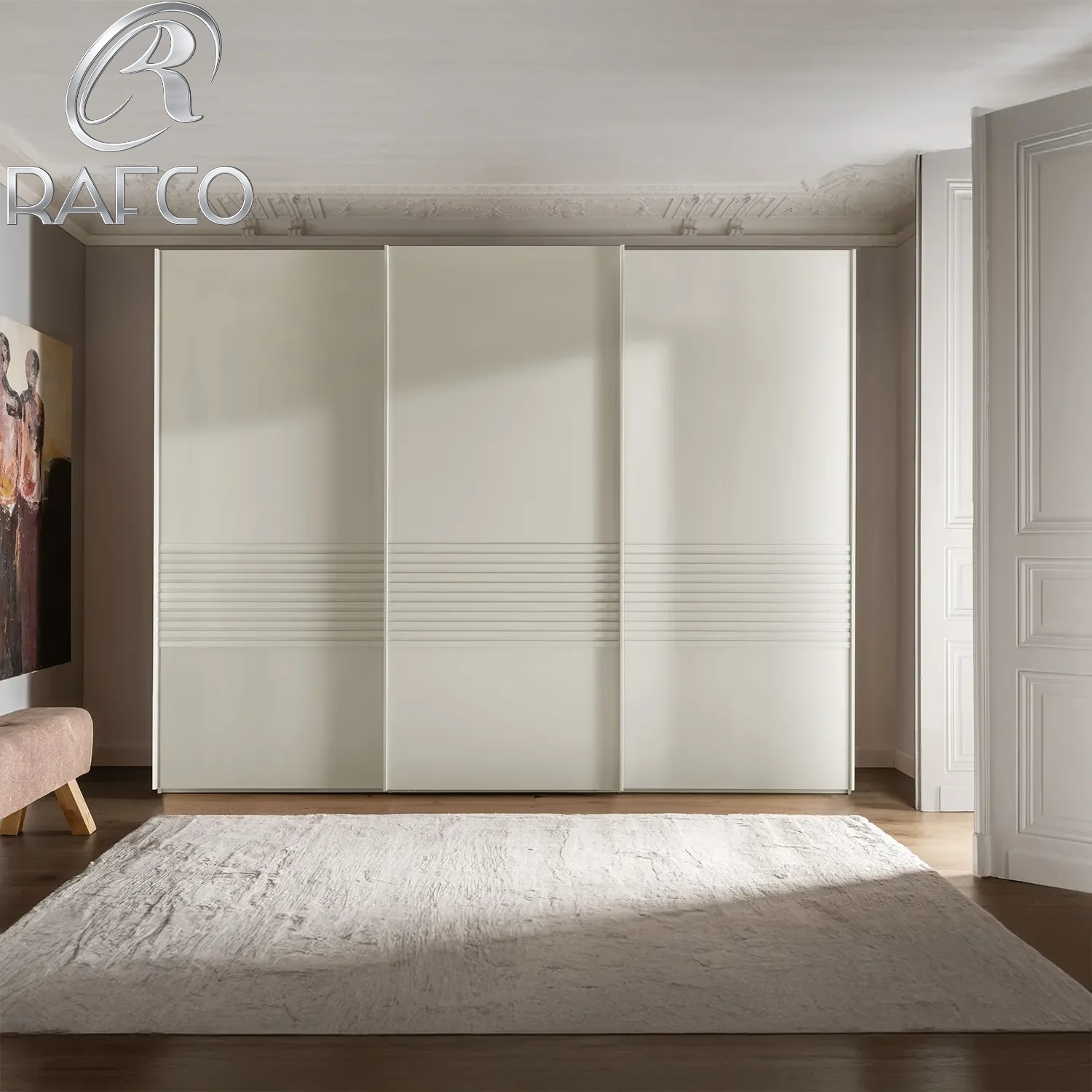 اجرای کمد دیواری مدرن سفید