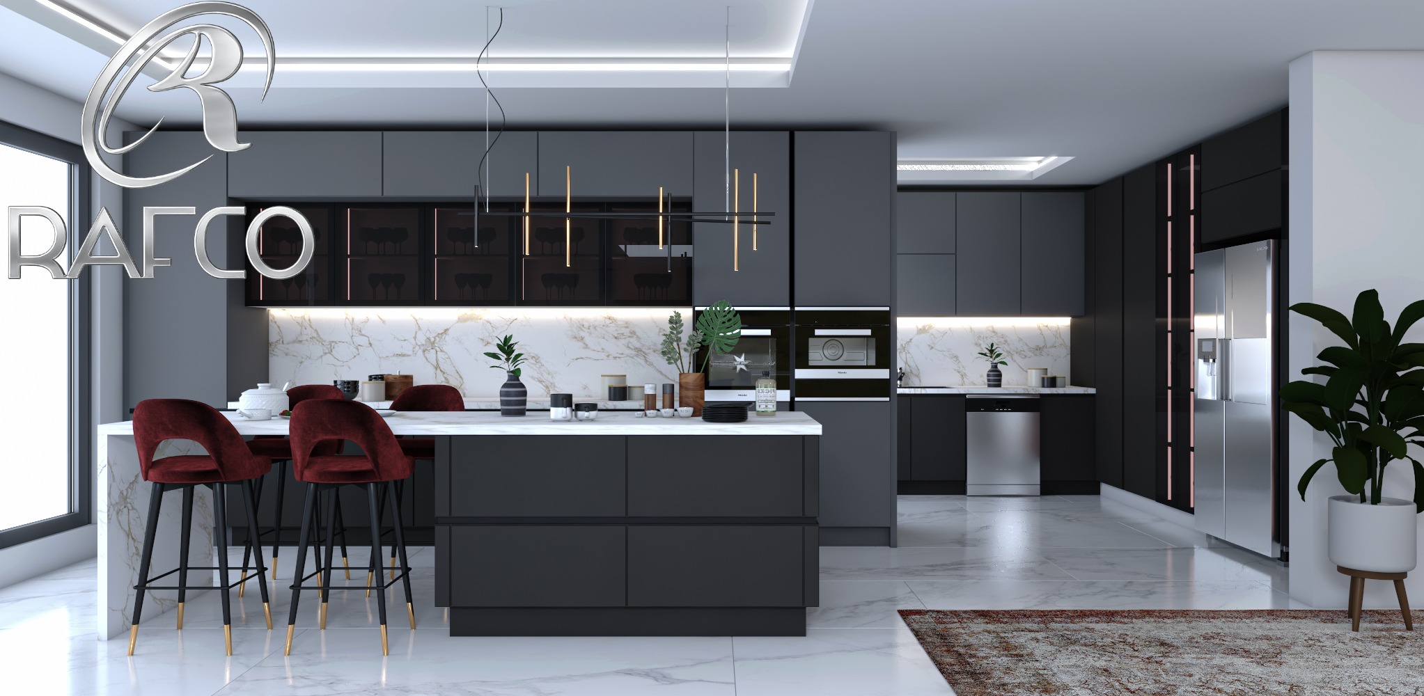 پروژه کابینت مدرن ویلای ساحلی رویان