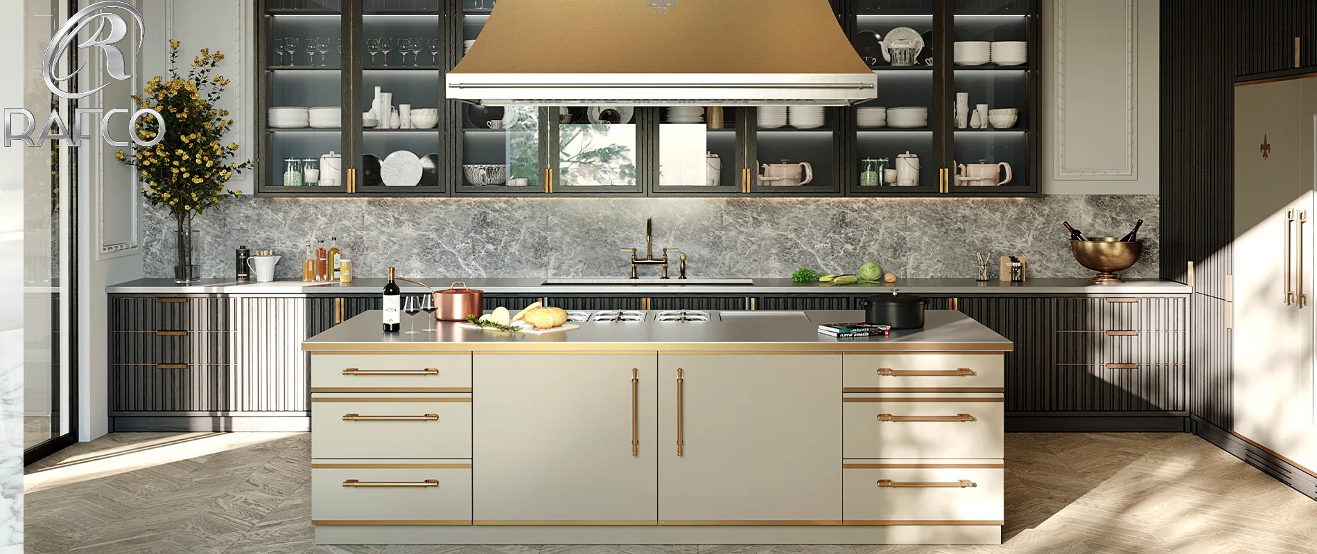 کابینت نئوکلاسیک ساده