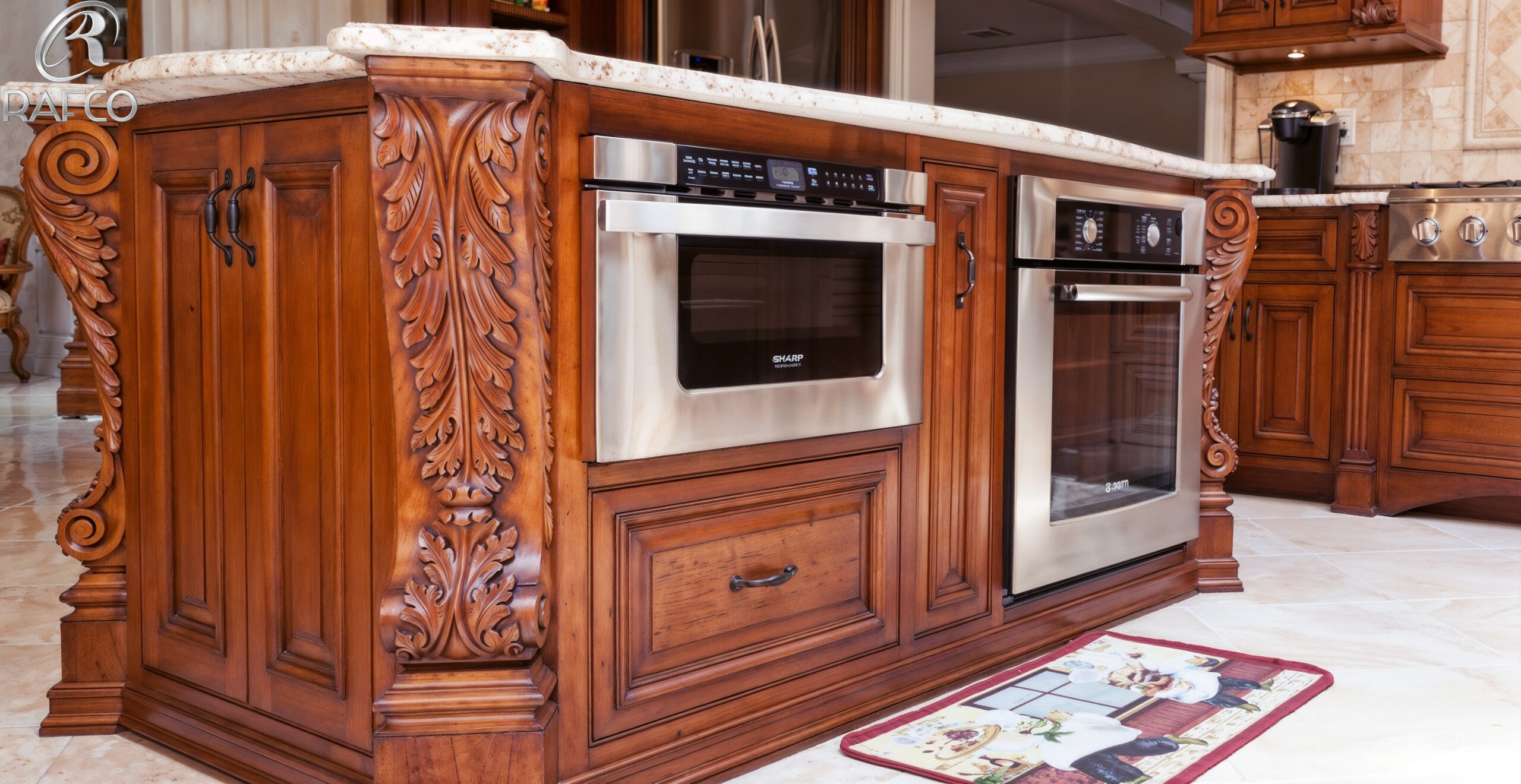 حکاکی کابینت چوبی سنتی